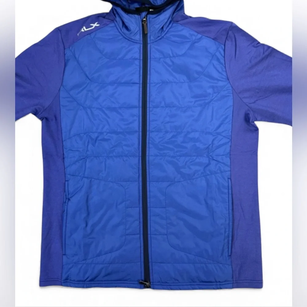 NEW RLX Ralph Lauren Men’s Full Zip Hybrid Golf Hoodie Jacket size M NWT